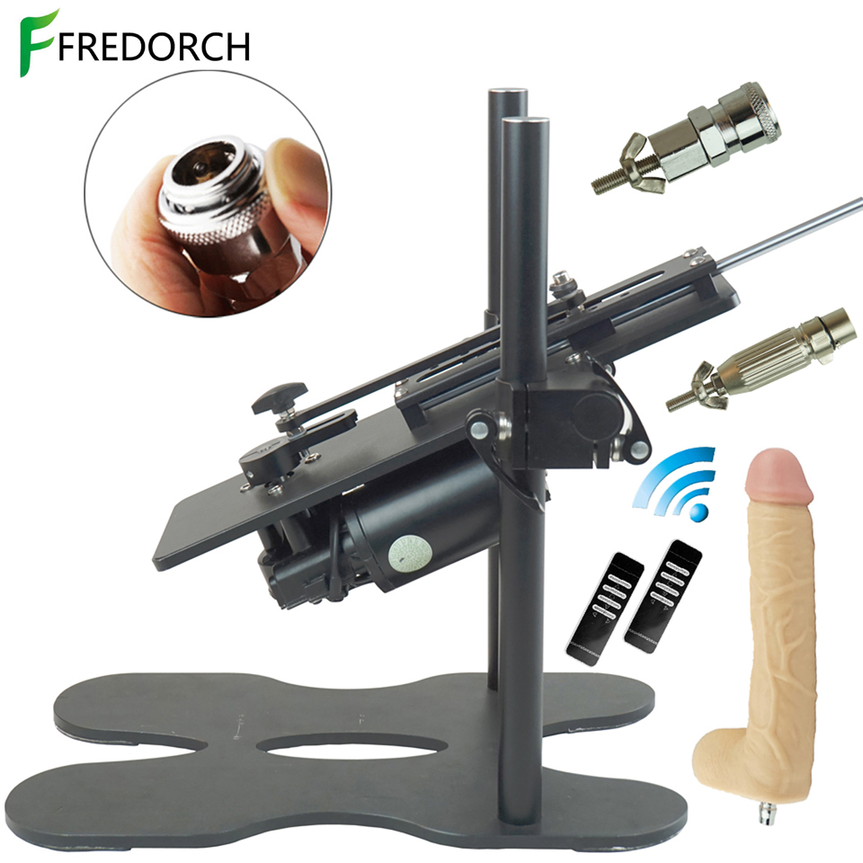 FREDORCH Updated Edition Large Sex Machine Wireless Remote Control With Big  Dildo Vac u Lock & 3XLR Connector